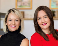 Gitzy and Pia Headshot photos of Gitzy & Pia