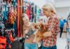 Going to The Dogs? Sikka Analytics Show Huge Pet Buying During COVID A mom and daughter at a store with their pet buying supplies