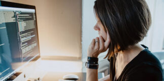 The Most Talented IT Resources girl developer writing It resources