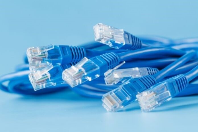 different types of blue Ethernet cables
