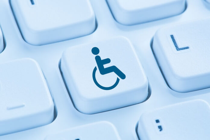 an image of accessibility on a button on a keyboard