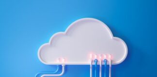 The Top 5 Cloud Service Providers and Their Benefits an electric and plastic representation of a digital cloud