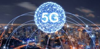 How 5G Will Revolutionize Healthcare for Everyone digital globe representing 5G floating over a city