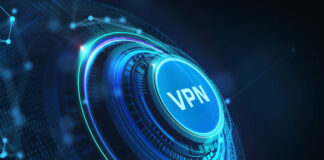 Why Your VPN Should Be a dVPN and Should Be Green a blue-colored digital dial with the letters VPN on it