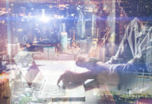 Cloud Solutions Level Payments for Regional/Small Banks fintech banker on laptop competing with the big city banks