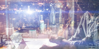 Cloud Solutions Level Payments for Regional/Small Banks fintech banker on laptop competing with the big city banks