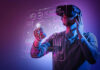 Is Your Organization Getting Ready for the Metaverse? man with VR headset using a digital dashboard in the metaverse