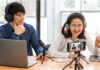How to Create a Successful Video Podcast Series man and woman creating a video podcast series