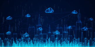 Leverage the Power of Your Data Lake digital representation of a data lake with depictions of the cloud