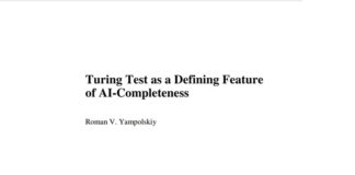 Turning Test as a Defining Feature of AI-Completeness abstract whitepaper - Turning Test as a defining feature of AI-completeness