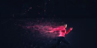 How Taylor Matter and Hurdle Apparel are Reinventing Footwear girl in pink sweatshirt running in motion with Hurdle Apparel