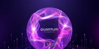 Impact of Quantum on the Digital Economy and Society abstract and digital image displaying the impact of quantum computing