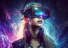 Pros and Cons of Branding in Metaverse young girl using VR goggles using for branding in metaverse