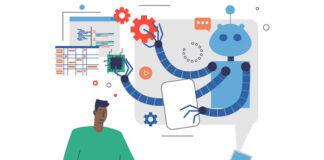 Machine Learning Engineering for Edge AI: Challenges & Best Practices drawing of man and robot representing Machine Learning Engineering for Edge AI