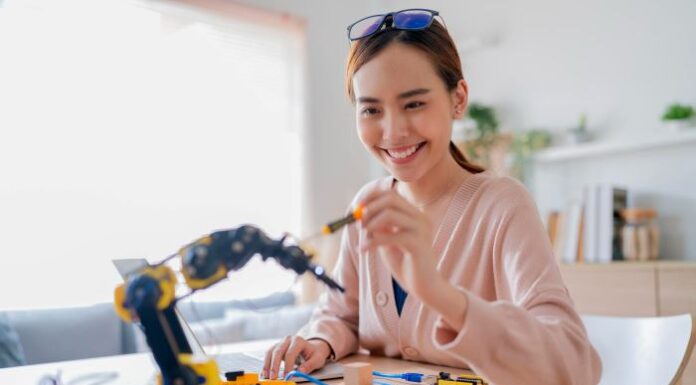 The Urgent Call for Inclusive AI woman working with AI robotics and The Urgent Call for Inclusive AI