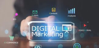 10 Key MarTech Trends to Follow: Transforming the Marketing Landscape man interacting with a digital marketing hologram on 10 key MarTech Trends to follow
