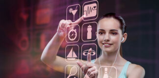 Contribution Driven Innovation contribution driven innovation with a girl using a virtual dashboard during fitness