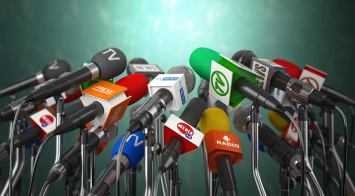 Become an Industry Expert Contributing to Top-Tier Publications become an industry expert with many microphones on a podium