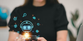 Ascendancy of Chatbot App Integrations: Redefining Business Efficiency woman on smartphone working with Chatbot App Integrations