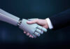 The Power of Human Virtual Assistants in an AI-Driven Era robot handshakes with human virtual assistants