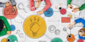 Unlock a Culture of Innovation at Your Organization in 2023 employees sitting around a table to unlock a Culture of Innovation