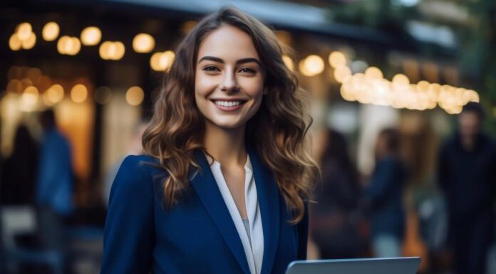 Why People Buy From People and Not Companies smiling business woman and why people buy from people and not companies