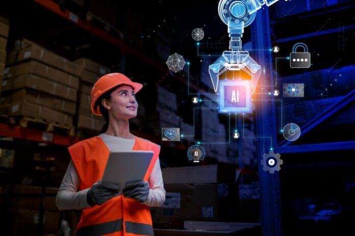 woman in supply chain leveraging AI and insight engines