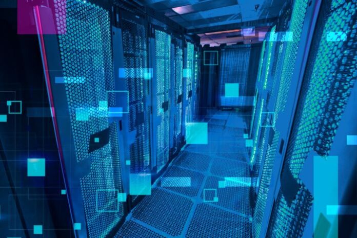 picture of an operational technology data center and cybersecurity