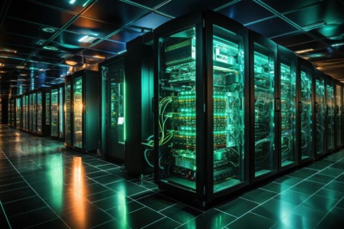 photo of a large data center and digital infrastructure space