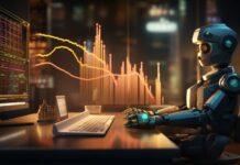 The Risk and Reward of AI on Accounting Processes and Functions AI bot working at a desk in accounting