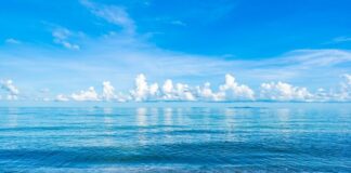 How IoT Innovations Are Curbing Plastic Pollution picture of ocean and clouds and how IoT is reducing plastic pollution