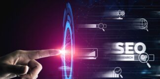 Unlocking the Power of SEO: Boosting Your Business in Ottawa man with outstretched finger touching a digital SEO hologram