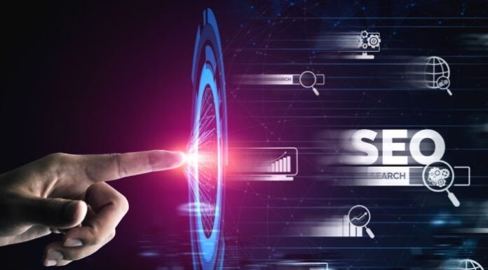 Unlocking the Power of SEO: Boosting Your Business in Ottawa man with outstretched finger touching a digital SEO hologram