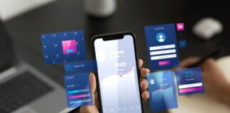 How AR, VR, and AI are Reshaping the UX Landscape How AR, VR, and AI are Reshaping the UX Landscape showing a woman holding up a smart phone