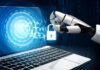 AI in Cybersecurity: Enhancing Protection and Response AI bot securing a laptop from cybersecurity threats