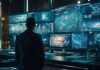 Features to Look for in Remote Monitoring and Management Software businessman looking at dozens of monitors with management software