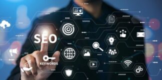 Strategies and Techniques Used by Top SEO Agencies to Drive Results businessman using a virtual dashboard to select his SEO agencies