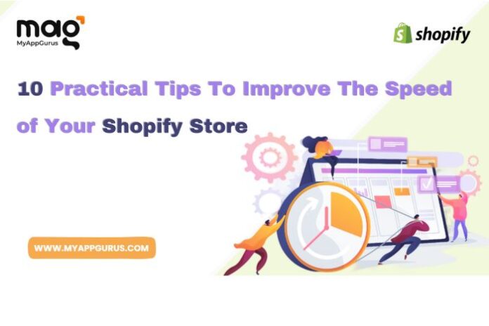 splash image of 10 practical tips to improve the speed of your shopify store