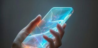 Is Technology Helping Us Become Better Communicators? woman holding a futuristic technology smart phone