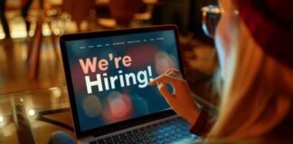 Technology is Revolutionizing the Hiring Process woman using technology on her laptop for her hiring process