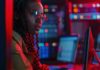 5 Tips on Managing Your Cyber Risk Efficiently Office at night with expert depicting cyber risks