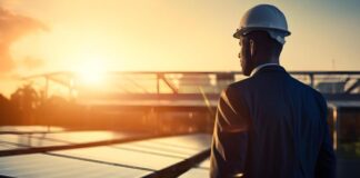 Energy Management 101: Decoding MPAN and MPRN for Businesses Experienced Engineer specializing in Energy Management, standing outside with a hard hat and observing energy sources
