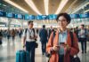 Personalizing Travel & Hospitality: The Gen AI Advantage Woman using Gen AI on her smart phone for travel in an airport