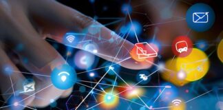 Digital Service Website Concepts That Are Taking the World by Storm hand using a tablet with graphics of digital service website concepts