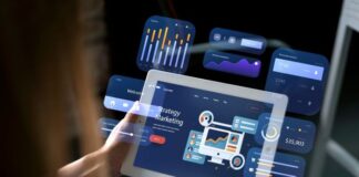 Using AI to Create Dynamic Dashboards for All Functional AreasĀ a user interacting with a dynamic dashboard created by AI