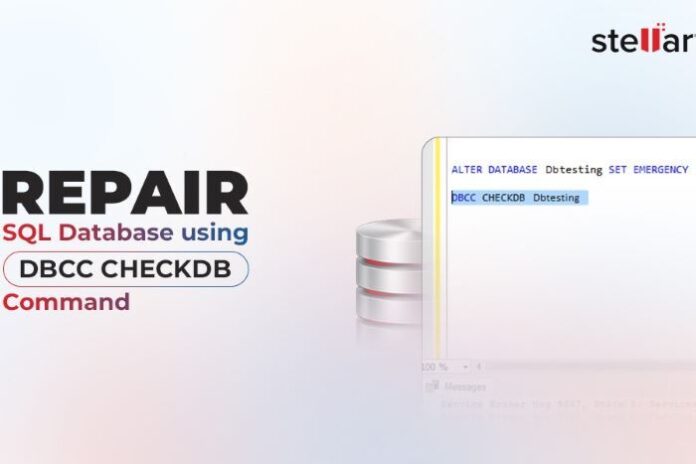 stellar SQL database repair banner