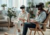XR in Psychotherapy: The Healing Potential of Virtual Worlds Patient and therapist using XR in psychotherapy