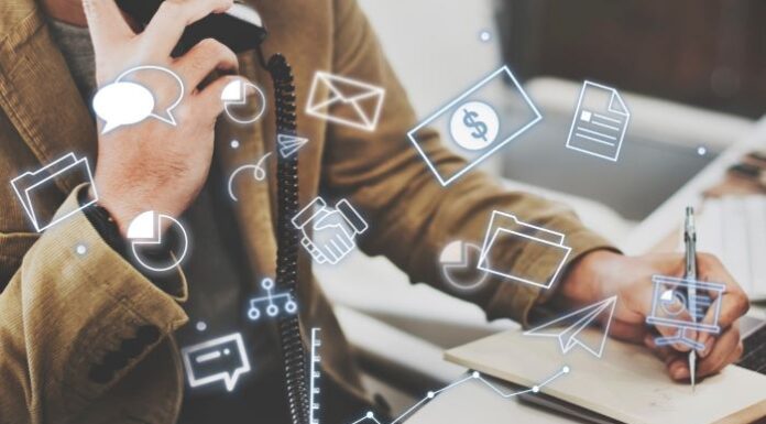 Elevating Niche Brands: Digital Marketing Strategies for Success a man at a computer helping niche brands with digital marketing graphics,