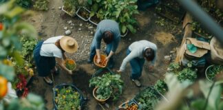 The Future of Food: Biotechnology’s Role in Sustainable Agriculture farmers tending crops in sustainable agriculture