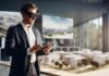 Key Benefits of AR and VR: Investigating the Future of Real Estate Real estate agent showing the benefits of AR and VR in an office